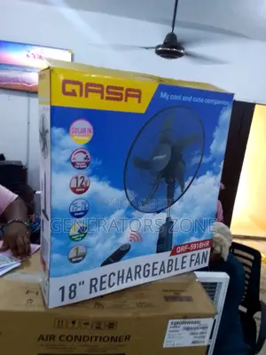 QASA 18" Rechargeable Fan Adjustable Speed Settings/QRF-5918