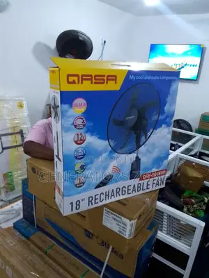 18" Rechargeable Fan Lightweight Design for Easy Movement