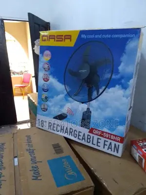 Qasa 18" Rechargeable Fan Compact Design for Easy Storage