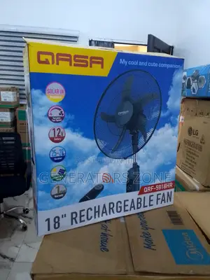 Single Charge Last Battery QASA 18" Rechargeable Fan