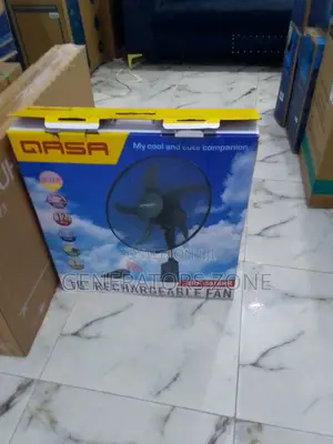 No Exposed Blades QASA 18" Rechargeable Fan