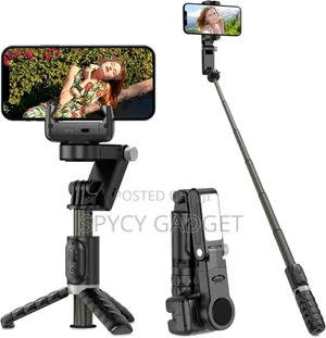 Gimbal Stabilizer Q18 Tripod Smart Tracking 360 Light