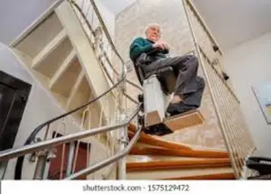Small Residential Stairlift by Homelift Elevators