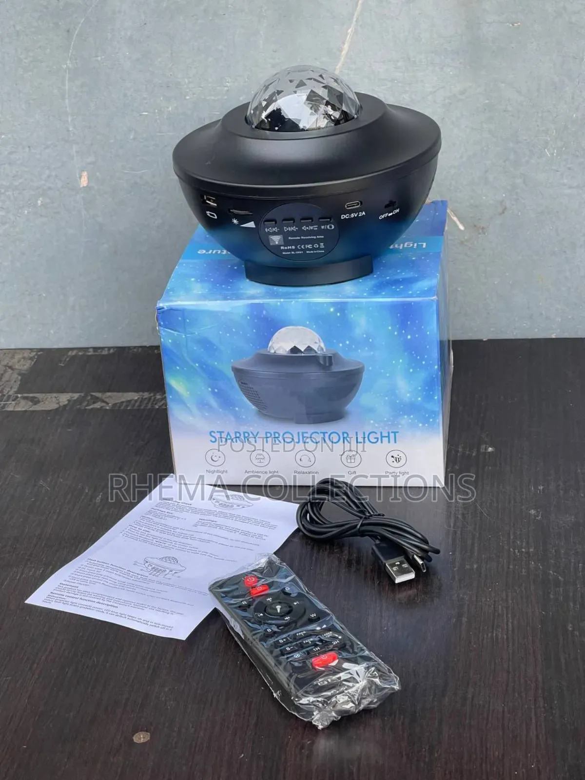 Starry Projection Light With Bluetooth Speaker With Remote