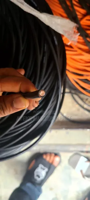 50mm Single Flex Black Cable