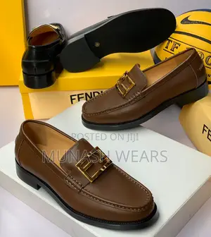 Fendi Leather Royal Loafers for Men