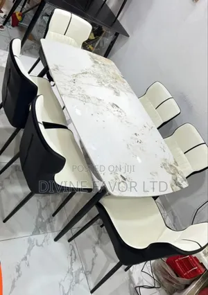 Dining Set by 6 Seater(Marble Top Table)