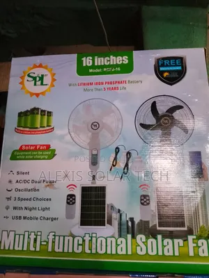 Solar Rechargeable Fan