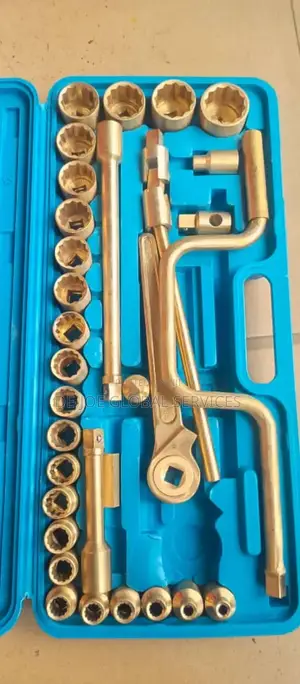 Non Sparking Socket Set 1/2" Drive Brass