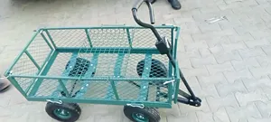 Original Heavy Duty Basket Trolley With Four Tyres