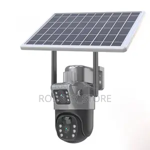 Outdoor Solar Powered Double Lens 4G Consumption Wifi Camera