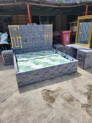 Grey 6by6 Set of Bed.