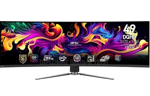 Msi MPG 491cqp Qd-Oled 49 Inch Curved Gaming Monitor Black