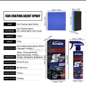 3in1 Car Shield Spray(Car Paint Repair Wax Polish) – 120ml