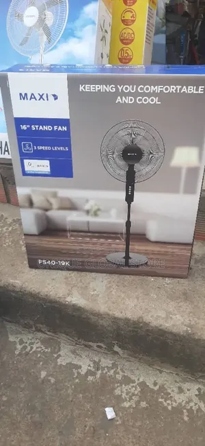 Maxi Standing Fan 16 Inch Black