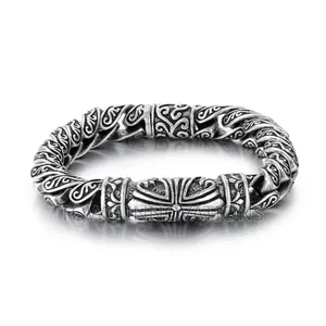 Men's Vintage Stainless Steel Link Bracelet