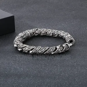 Men's Vintage Stainless Steel Link Bracelet