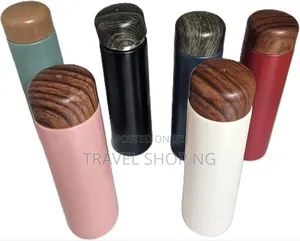Thermal Flask With Wooden Top - 250ml Insulated Beverage