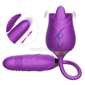 Self-Reflexing Two-in-One Licking Vibrating Tongue
