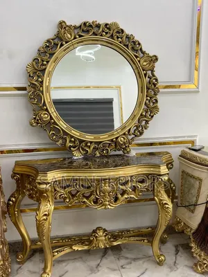 Luxury and High Quality Royal Mirror and Console Table