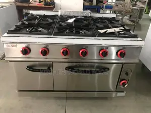 6burner Industrial Gas Cooker With Oven