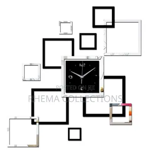 Box Shape Acrylic Wall Clock