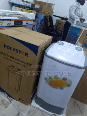 Polystar 7.5kg High Spin Speed Single Tub Washing Machine