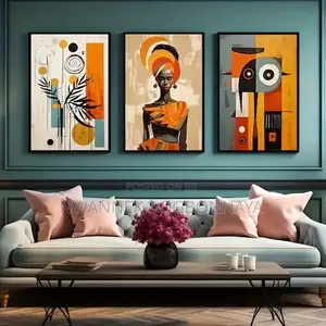 Canvas Painting Decor Black Woman Artwork