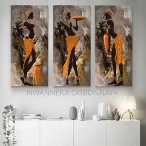 African Girl Canvas Ethnic Painting Art