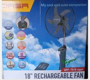 QASA 18" Rechargeable Standing Fan Still Available