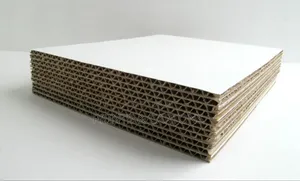 Brown Flat Carton Board With White Side