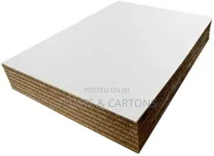White and Brown Carton Board