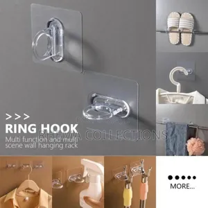 10pcs Multifunctional Wall Hanging Rack (Ring Hook) - 12pcs