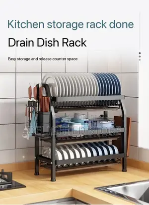 Thickened Stainless Steel Deck/Layer Dish Plate Rack