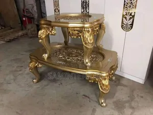 Luxury Royal Big Center Table and Two Stools