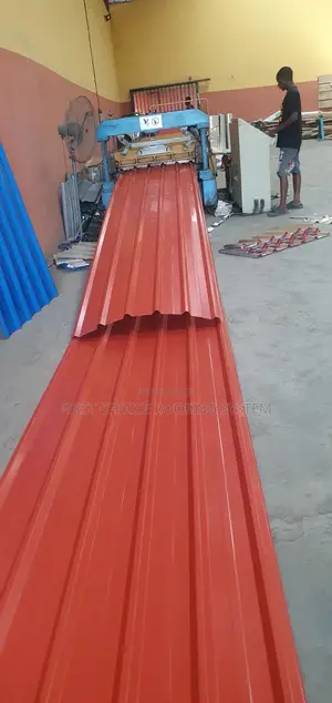 Red Colour Oven Baked Aluminium Roofing Sheets