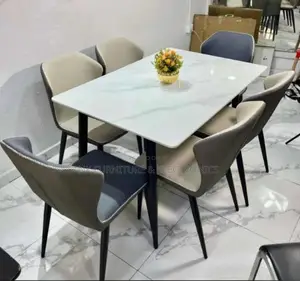 A Marble Top Imported Dining Set by 6