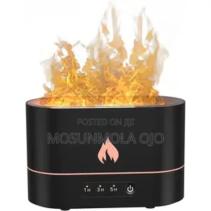 Ultrasonic 250ML Humidifier With Volcanic Simulation Flame