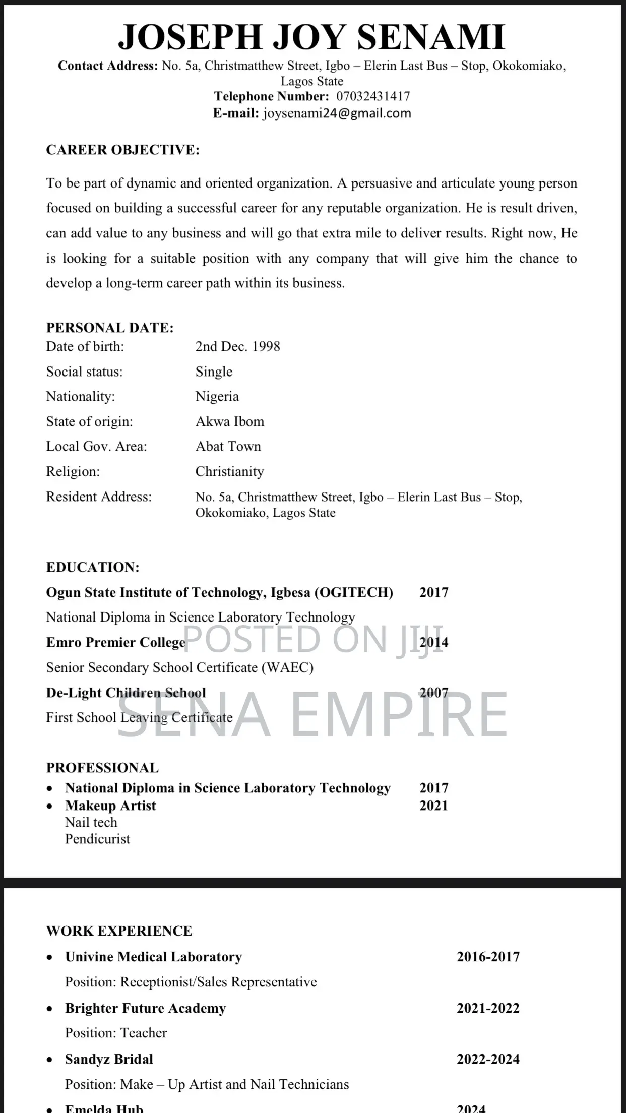 Customer Representative Service