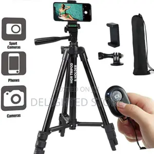 140cm Height Strong Iron Adjustable Camera Tripod Remote