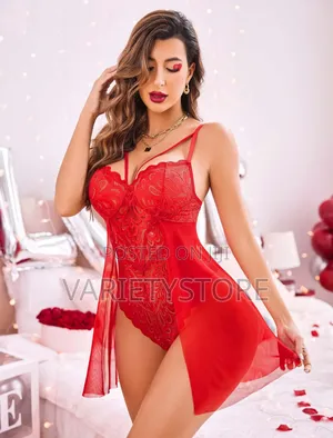 Women Floral Snap Crotch Chemise Nightie Lace Nightgown