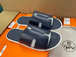 Hermes Slippers Black/Brown/White