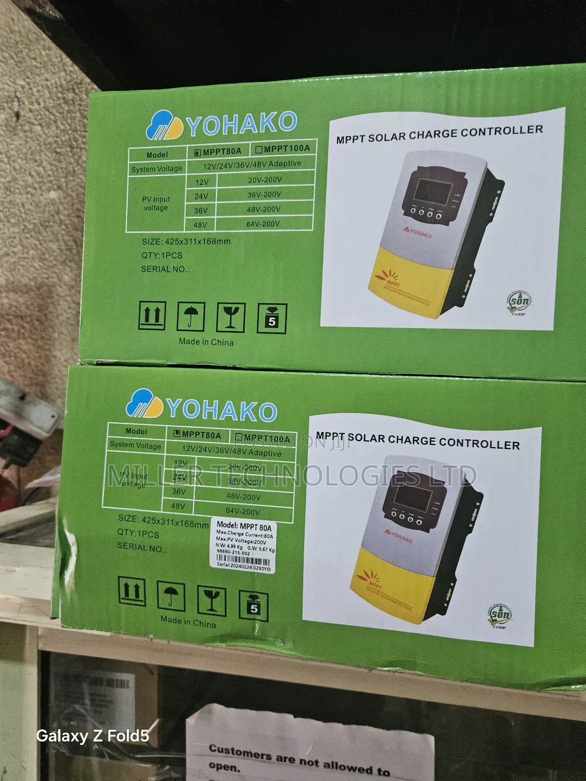 80A MPPT Yohako Solar Charge Controller
