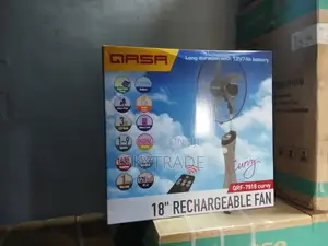 High Quality QASA 18inch Rechargeable Fan + Remote Control