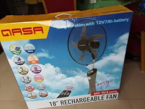 Digital Display QASA 18inch Rechargeable Fan