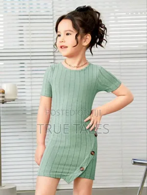 Stretchy Girls' Dress Ages 4 to 8 Years