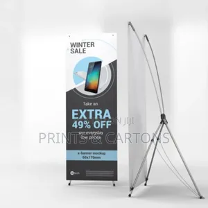 Company Printed X Banner Branding