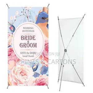 Showcase X Stand Branding for You Wedding Ceremony
