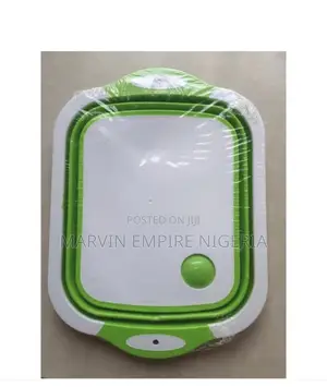 2 in 1 Foldable Chopping Board With Drainage Basket