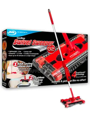 JML Swivel Battery-powered Lightweight Floor Sweeper